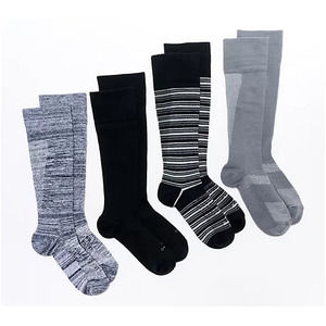 4 Pack Tommie Copper 4Pk Ultratemp & Ultraguard OTC Socks Basic Stripe - Small